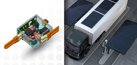 Sensata Technologies’ new High Voltage Junction Box solutions provide safe and reliable protection and power distribution for commercial vehicles and include DC Charging Boxes for megawatt charging of medium and heavy-duty electric trucks up to 850 Volts and 1300 Amps. (Graphic: Business Wire)
