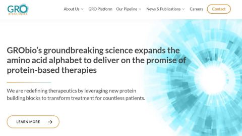 GRO Biosciences announced their Series A financing and launched a new website. (Graphic: Business Wire)