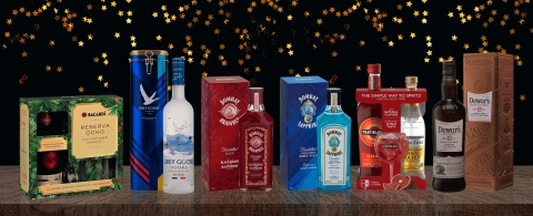 Bacardi is cutting the plastic in its gift packs by 50% this holiday season. The world's largest privately held spirits company is removing a total of 147 tons of single-use plastic used annually in its gift packs through innovative new designs, which remove the need for plastic and by replacing plastic inserts or trays with sustainable alternatives made from cardboard certified by the Forest Stewardship Council. This year’s 50% cut is a giant step for Bacardi, towards achieving its 2023 goal of removing 100% of all single-use plastic from its gift packs and point-of-sale materials, and its 2030 goal of being 100% plastic-free. The Bacardi range of gift packs now includes 100% plastic-free designs, available for the first time this holiday season, including beautiful gift packs for many of our iconic brands like BACARDÍ Reserva Ocho, GREY GOOSE vodka, BOMBAY SAPPHIRE gin, BOMBAY BRAMBLE gin, MARTINI Fiero and DEWAR’S 12-Year-Old Blended Scotch whisky. (Photo: Business Wire)