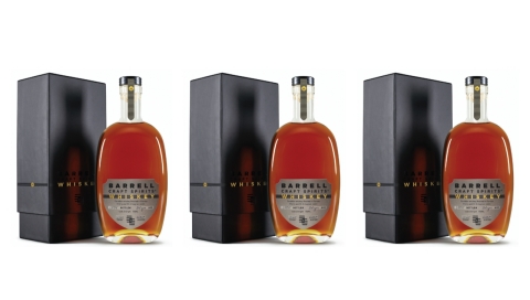 Barrell Craft Spirits®, the award-winning independent blender and bottler of unique aged, cask-strength sourced whiskey and rum, today released its BCS Gray Label Whiskey, a limited edition luxury bottling featuring 24-year Canadian whiskey barrels. (Photo: Business Wire)
