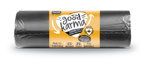 Good Karma Antibac by Cedo is the UK's first 100% recycled and 100% recyclable antibacterial bin bag for domestic use. It launches this month in Morrisons supermarkets, before expanding across the UK and Europe. (Photo: Business Wire)