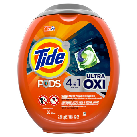 Tide Pods Ultra Oxi Liquid Laundry Detergent Pacs (Photo: Business Wire)