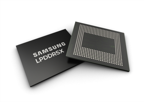 Samsung develops first LPDDR5X DRAM memory. (Photo: Business Wire)