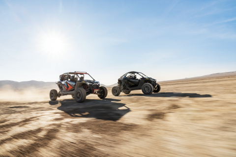 RZR Pro R and RZR Turbo R in action. (Photo: Business Wire)