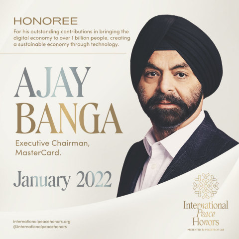 Ajay Banga, Honoree, 2022 International Peace Honors (Photo: Business Wire)