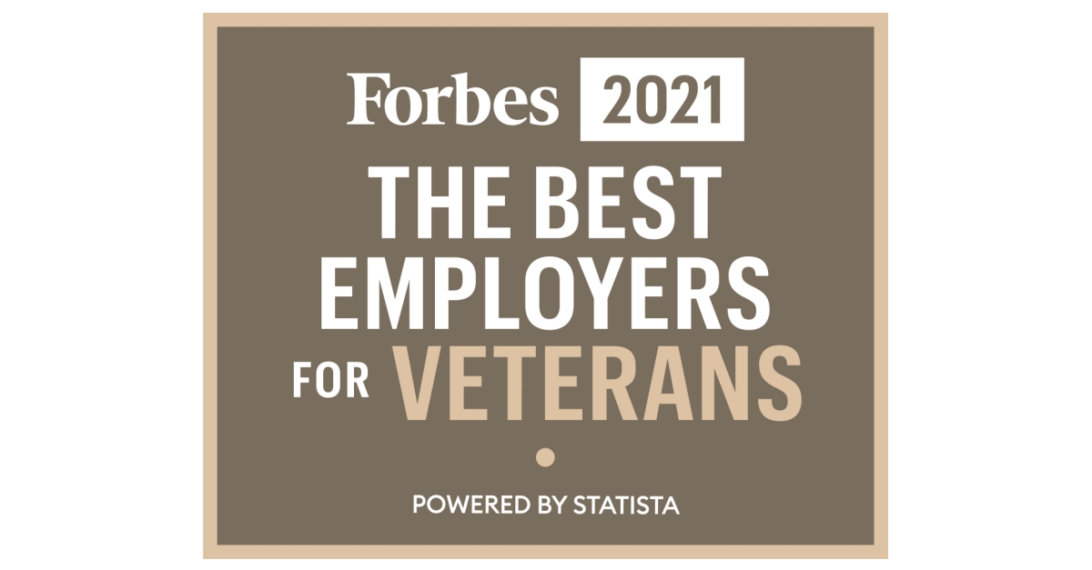 Ryder Awarded on the Forbes America&rsquo;s Best Employers for Veterans 2021 List