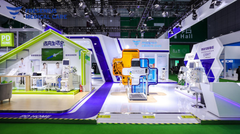 Fresenius Medical Care unveils its intelligent home dialysis solutions at the China International Import Expo. (Photo: Business Wire)