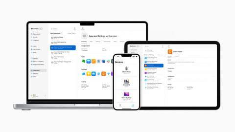 Apple Business Essentials is an all-new service that brings device management, support, and storage into one complete subscription for small businesses. (Photo: Business Wire)