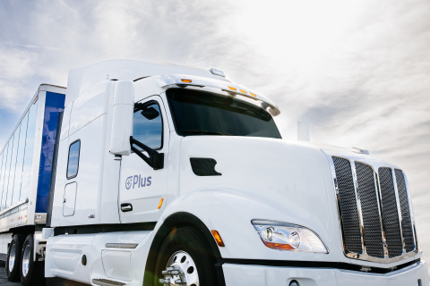 Plus autonomous truck equipped with Aeva 4D LiDAR (Photo: Business Wire)