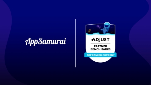 App Samurai named Top Ranked Company by Adjust Partner Benchmarks (Graphic: Business Wire)