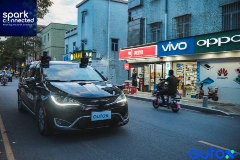 AutoX Spark Connected Wirelessly Powered Automotive Sensors in Level 4 Autonomous Vehicles. (Photo: Business Wire)