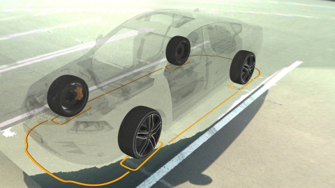Continental’s Transparent Vehicle technology captures images from around the vehicle providing drivers a new perspective, helping to improve safety and reduce crashes. (Graphic: Business Wire)