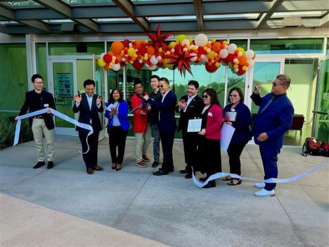 Ribbon Cutting with BANDAI NAMCO executives and City Leaders (Photo: Business Wire)