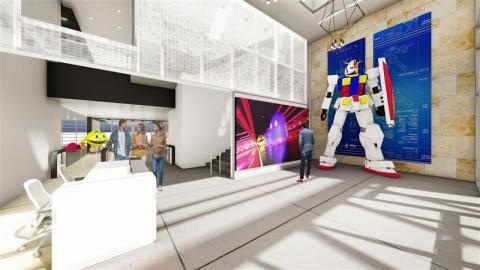 BANDAI NAMCO office lobby render (Graphic: Business Wire)