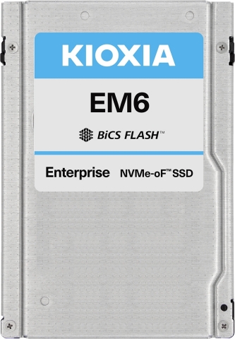 KIOXIA EM6 Series drives expose the entire SSD bandwidth to the network by using the Marvell 88SN2400 NVMe-oF SSD converter controller that converts an NVMe SSD into a dual-ported 25Gb NVMe-oF SSD. (Photo: Business Wire)