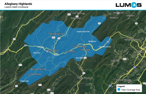 Alleghany Highlands Lumos Fiber Coverage (Graphic: Business Wire)