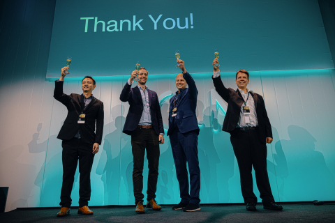 IQM founders from left to right: Dr. Kuan Yen Tan (CTO), Dr. Jan Goetz (CEO), Prof. Mikko Möttönen (Chief Scientist), Dr. Juha Vartiainen (COO) (Photo: Business Wire)