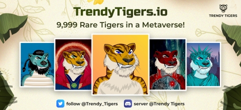 9,999 Trendy Tigers entering the Metaverse! (Graphic: Business Wire)