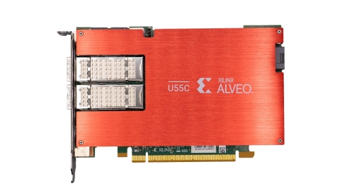 Xilinx Alveo™ U55C data center accelerator card (Photo: Business Wire)