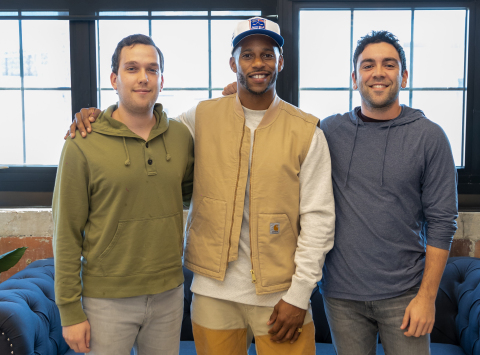 Jake Benzaquen (Prophet Exchange COO and Co-Founder), Victor Cruz (Prophet Exchange Strategic Partner & Advisor) and Dean Sisun (Prophet Exchange CEO and Co-Founder) (Photo: Business Wire)