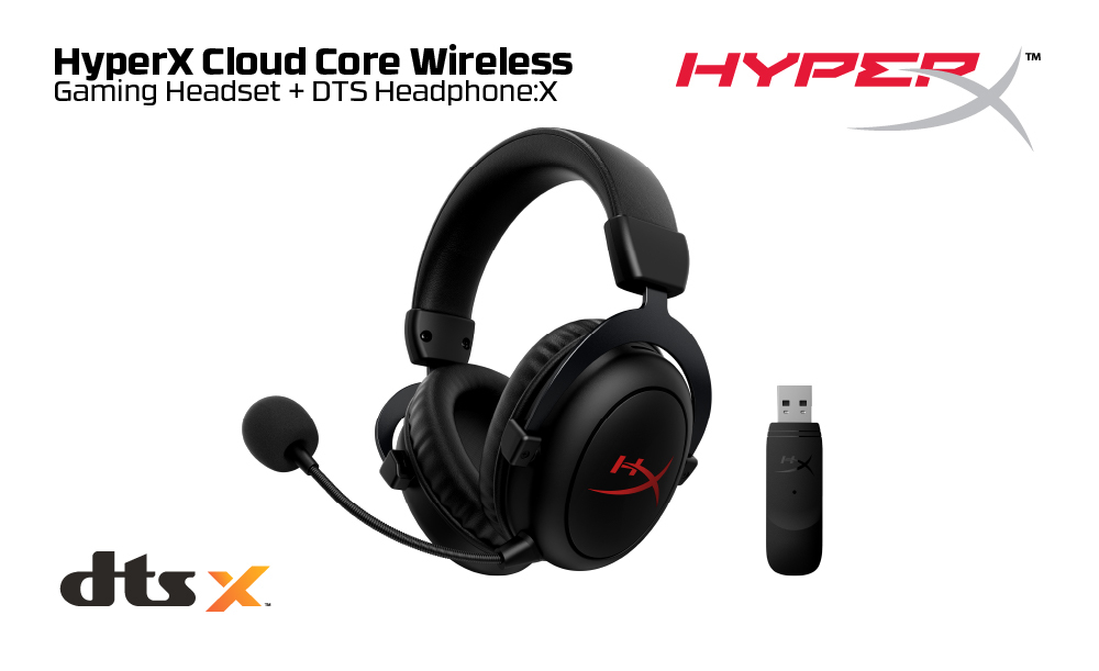 HyperX Launches Cloud Core Wireless Gaming Headset with DTS