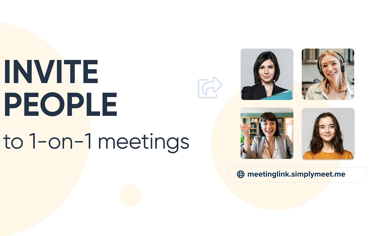 SimplyMeet.me is a simple meeting scheduling tool that enables you to efficiently organise your meetings. You can schedule one-on-one or team meetings both for on-place visits as well as online meetings with the help of Zoom integration. SimplyMeet.me allows you to sync your personal calendar as well as accepting payments. SimplyMeet.me is super simple to setup and easy to manage.