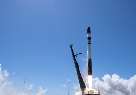 Successful lift-off of Rocket Lab's 22nd Electron mission, 'Love At First Insight', from Rocket Lab Launch Complex 1 in New Zealand. (Photo: Business Wire)