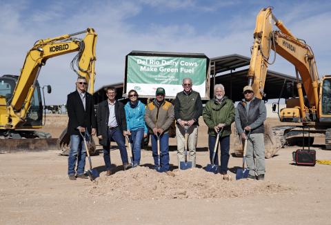 Clean Energy announced it has broken ground on a renewable natural gas (RNG) digester at Del Rio Dairy in Friona, TX, its first project to produce the ultra-clean transportation fuel which will be negative carbon intensive. (Photo: Business Wire)