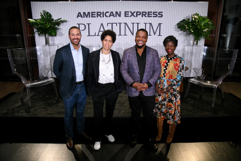 (L-R) Rafael Mason, Julie Mehretu, Kehinde Wiley and Thelma Golden  (Photo: Business Wire)