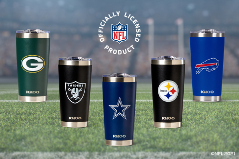 Today, Igloo released an all-new officially licensed NFL Drinkware Collection, in partnership with the National Football League, that includes a custom branded Stainless Steel Tumbler for each of the 32 NFL teams — these special-edition drinkware styles join Igloo’s previously released NFL Little Playmate coolers. The special-edition NFL x Igloo Collection of Little Playmates and Drinkware is available now at igloocoolers.com/nfl. (Photo: Business Wire)