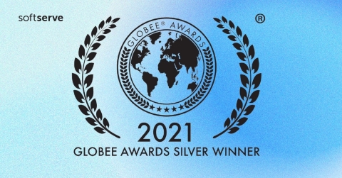 SoftServe Wins Silver at 6th Annual Globee Awards (Graphic: Business Wire)