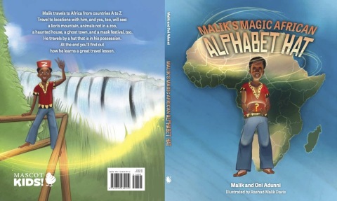 Longtime music industry figure and member of The One Heart Movement’s Board of Directors, Malik Adunni, debuts his first children's book, Malik's Magic African Alphabet Hat. (Graphic: Business Wire)