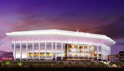 Exterior view of K-Arena Yokohama (Graphic: Business Wire)