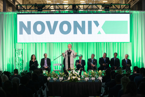 U.S. Secretary of Energy Jennifer M. Granholm speaks at the opening of NOVONIX's new facility in Tennessee (Photo: Business Wire)