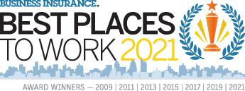 Safety National recognized as a 2021 Best Place to Work in Insurance for the seventh year. (Graphic: Business Wire)