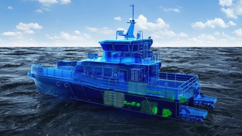 BAE Systems' HybriGen® Power and Propulsion system is a flexible solution to help operators reach zero emissions - improvingelectrical efficiency and vessel range, increasing propulsion power, and simplifying installation. (Photo: BAE Systems)