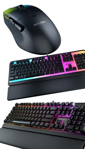 Shown: ROCCAT Kone Pro Air wireless PC gaming mouse. ROCCAT Magma membrane RGB PC gaming keyboard. ROCCAT Pyro mechanical PC gaming keyboard. Available now at www.roccat.com. (Photo: Business Wire)