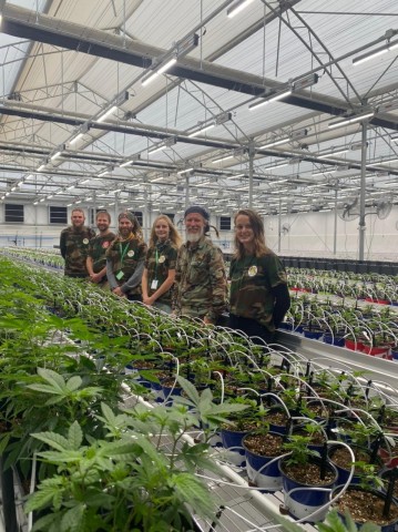 original Cannabis grow facility in full bloom with Cornel van der Watt and his White Lion Holdings team. (Photo: Business Wire)