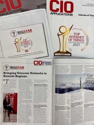 Rigstar recognized as the Top Ten IoT Solutions Provider (Photo: Business Wire)