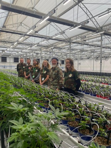 Cannabis grow facility in full bloom with Cornel van der Watt and his White Lion Holdings team. (Photo: Business Wire)