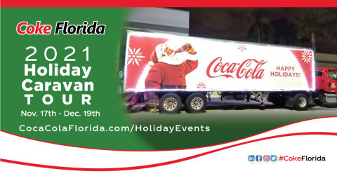 The 2021 Coke Florida Holiday Caravan runs November 17th through December 19th. View the tour schedule to find a stop near you at www.cocacolaflorida.com/holidayevents. (Photo: Business Wire)