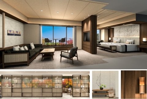 Contemporary Kyoto handicrafts adorning the new hotel interior (Graphic: Business Wire)