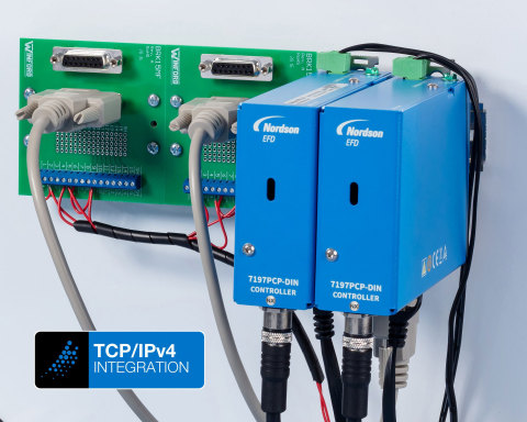 original Improve operational efficiency by programming 797PCP volumetric dispensing pumps directly from a PLC via 7197PCP-DIN-NX controllers. (Photo: Business Wire)