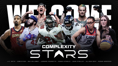 NBA, WNBA, UFC, NFL, and MLB pros join Complexity Stars, Complexity Gaming's new esports and gaming initiative for celebrities and elite athletes (Graphic: Business Wire)