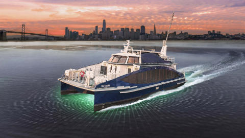 BAE Systems successfully installed its zero-emission propulsion system in the first U.S. hydrogen fuel cell powered marine vessel, the Sea Change. (Photo: BAE Systems)