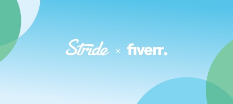 Fiverr and Stride Health are teaming up to provide Fiverr's community access to Stride’s portable benefits platform where they can obtain affordable health, dental, and vision insurance. (Graphic: Business Wire)