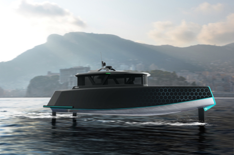Navier 27, an all-electric hydrofoiling boat, will be built by Lyman-Morse in Thomaston, Maine. (Photo: Business Wire)