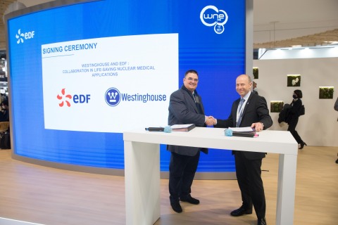 Cédric Lewandowski, EDF Group Senior Executive Vice- President, Nuclear and Thermal (LEFT) and Patrick Fragman, Westinghouse President & CEO (Photo: Business Wire)
