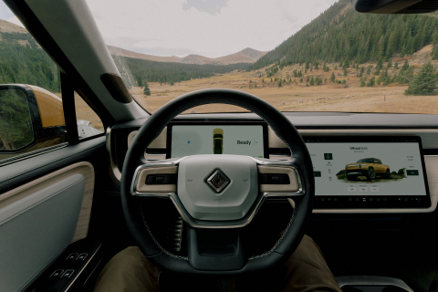 Interior, 2022 Rivian R1T Launch Edition (Image: Rivian)