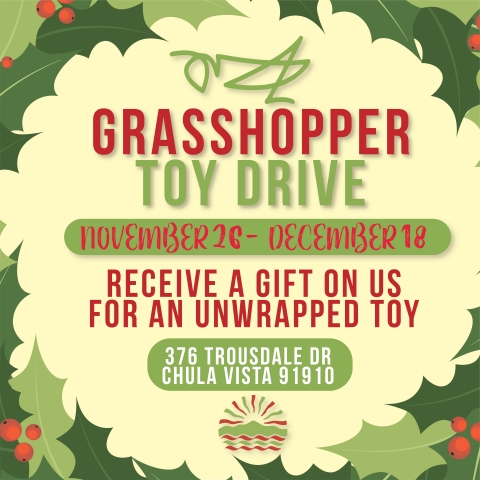 Grasshopper San Diego Toy Drive (Graphic: Business Wire)